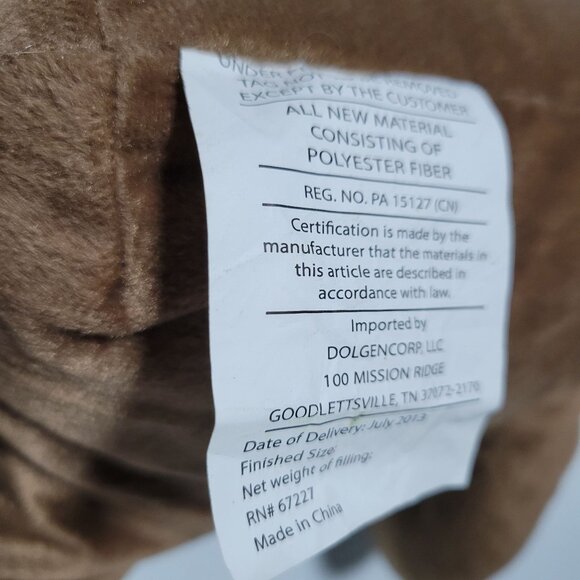 Teddy Bear 16 inch Plush Embroidered Eyes Baby Lovey Stuffed Animal Toy - Picture 4 of 5